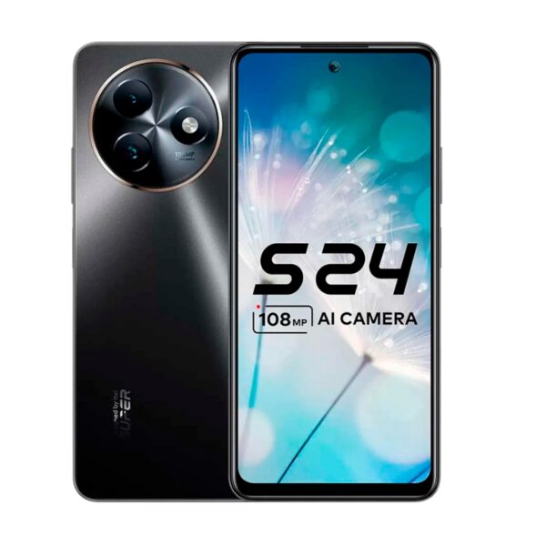 itel S24 | 128 GB ROM + 4 GB RAM | Tela 6,6" 90 Hz | Câmera 108 MP | Bateria 5 000 mAh | NFC | Cor Preto